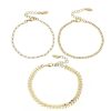 Bracelets Ettika | Simple Chains 18K Gold Plated Bracelet Set