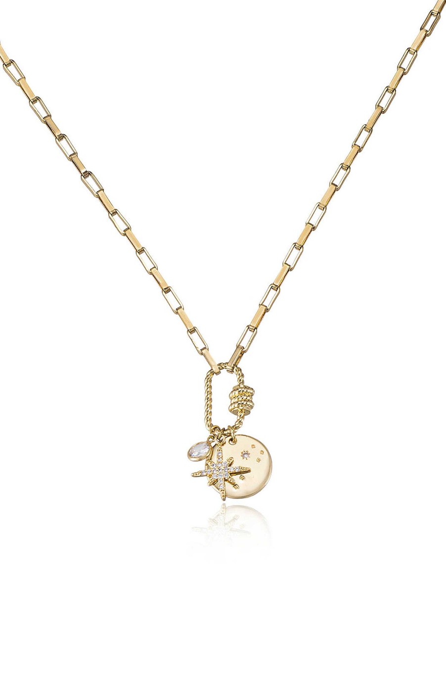 Necklaces Ettika | Charmed For Sure 18K Gold Plated Necklace