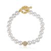 Bracelets Ettika | Pearl Sweetheart 18K Gold Plated Bracelet