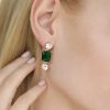 Earrings Ettika | Emerald Beauty 18K Gold Plated Dangle Earrings