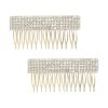 Hair Accessories Ettika | Dynasty Hair Comb Set In Crystal