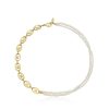 Necklaces Ettika | Meet Me Halfway Pearl And 18K Gold Plated Chain Link Necklace