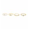 Rings Ettika | Keep It Simple 18K Gold Plated Ring Set