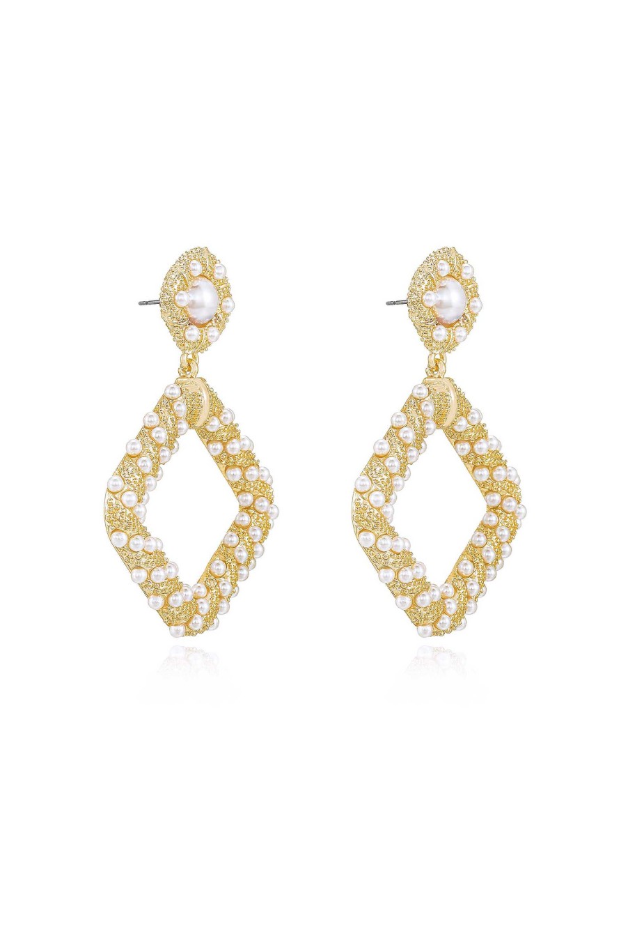 Earrings Ettika | Pearl Knocker 18K Gold Plated Earrings