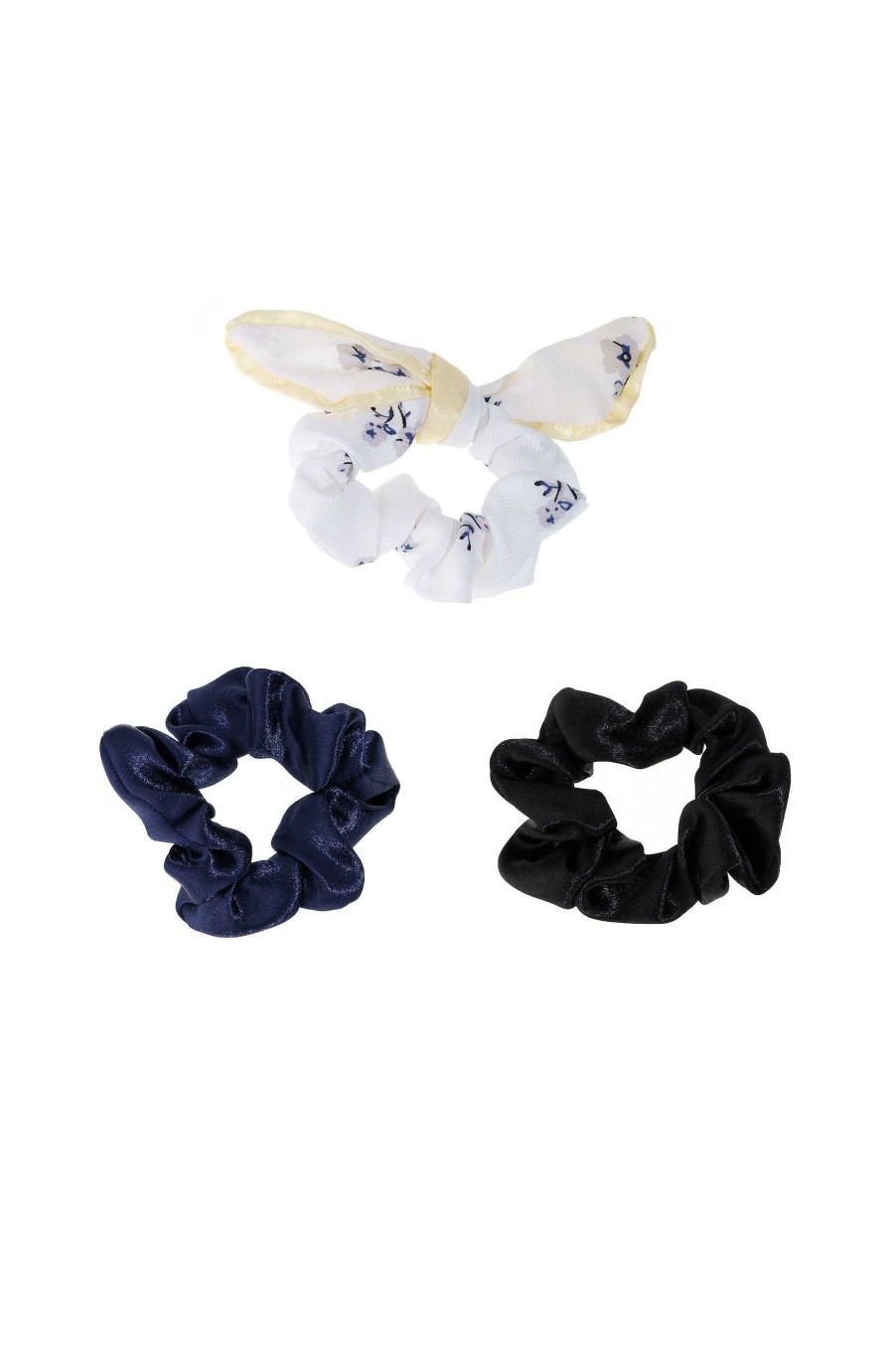 Hair Accessories Ettika | Terylene Scrunchie Set Of 3