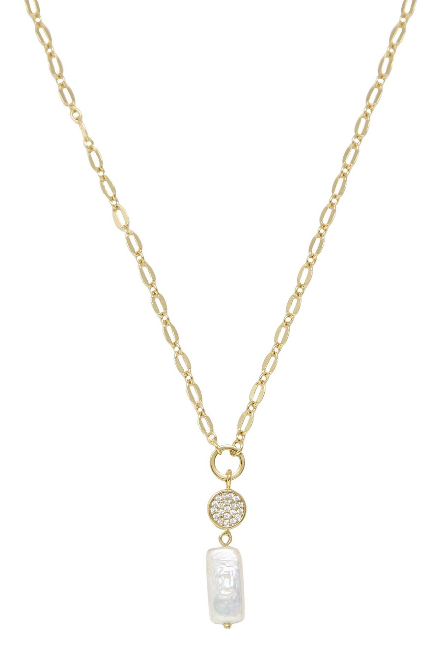 Necklaces Ettika | Dainty Vibes Freshwater Pearl 18K Gold Plated Necklace