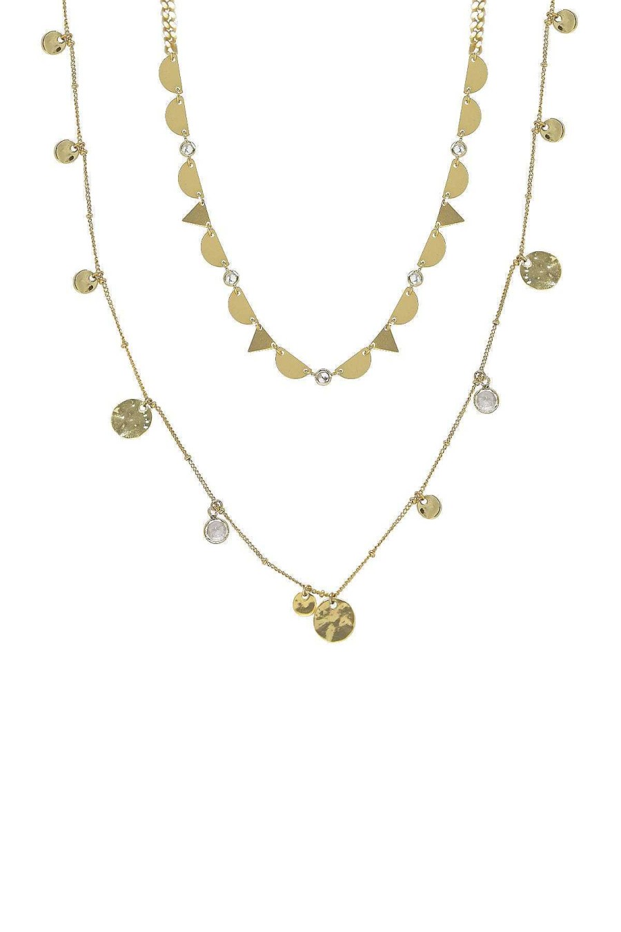 Necklaces Ettika | Cairo Layered 18K Gold Plated Coin Necklace