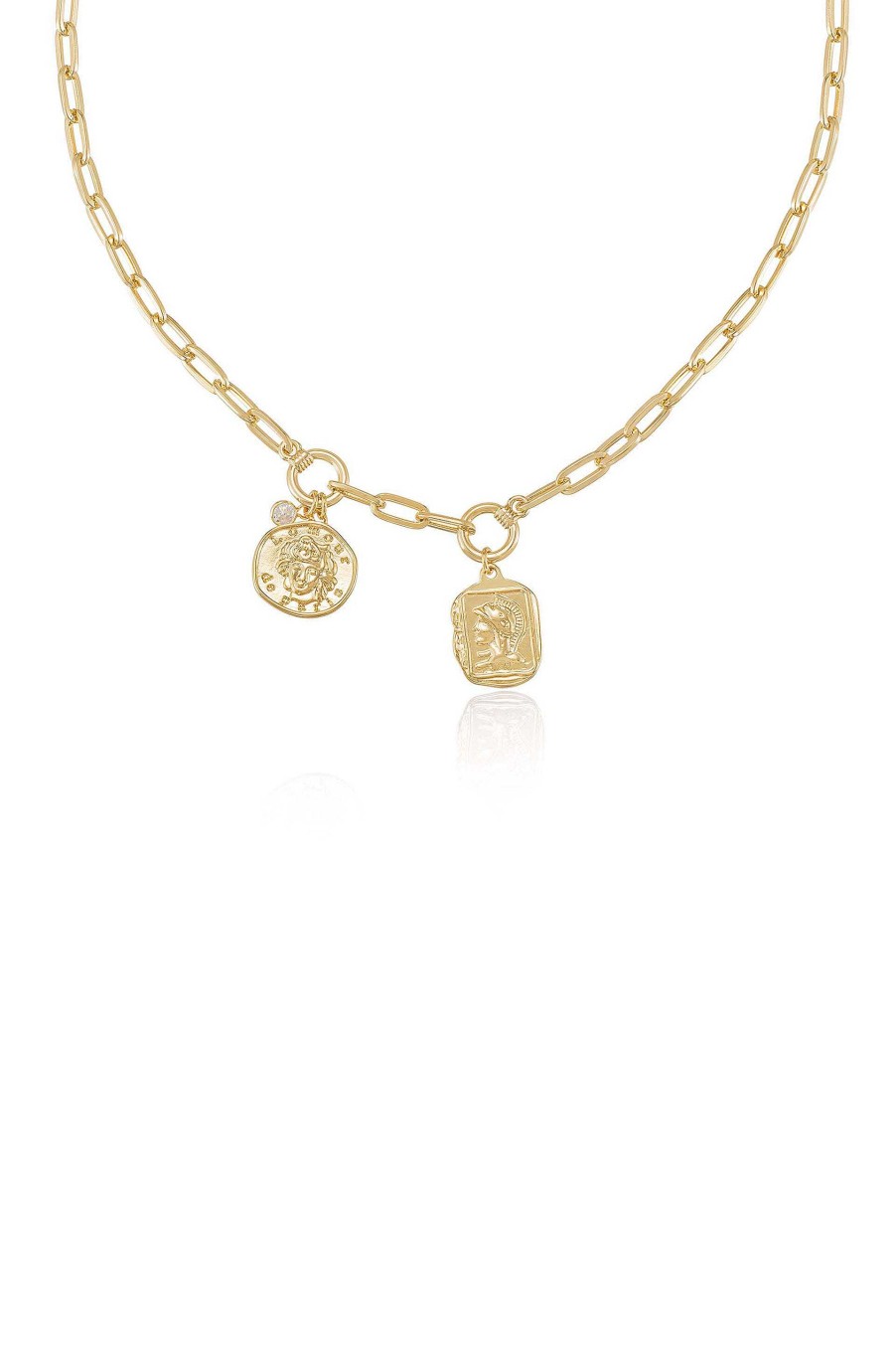 Necklaces Ettika | Your Everyday Chain And Charm 18K Gold Plated Necklace