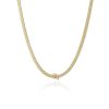 Necklaces Ettika | Zodiac Herringbone 18K Gold Plated Necklace