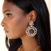 Earrings Ettika | Crystal Bouquet 18K Gold Plated Earrings