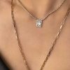 Necklaces Ettika | Minimal Crystal 18K Gold Plated Adjustable Necklace