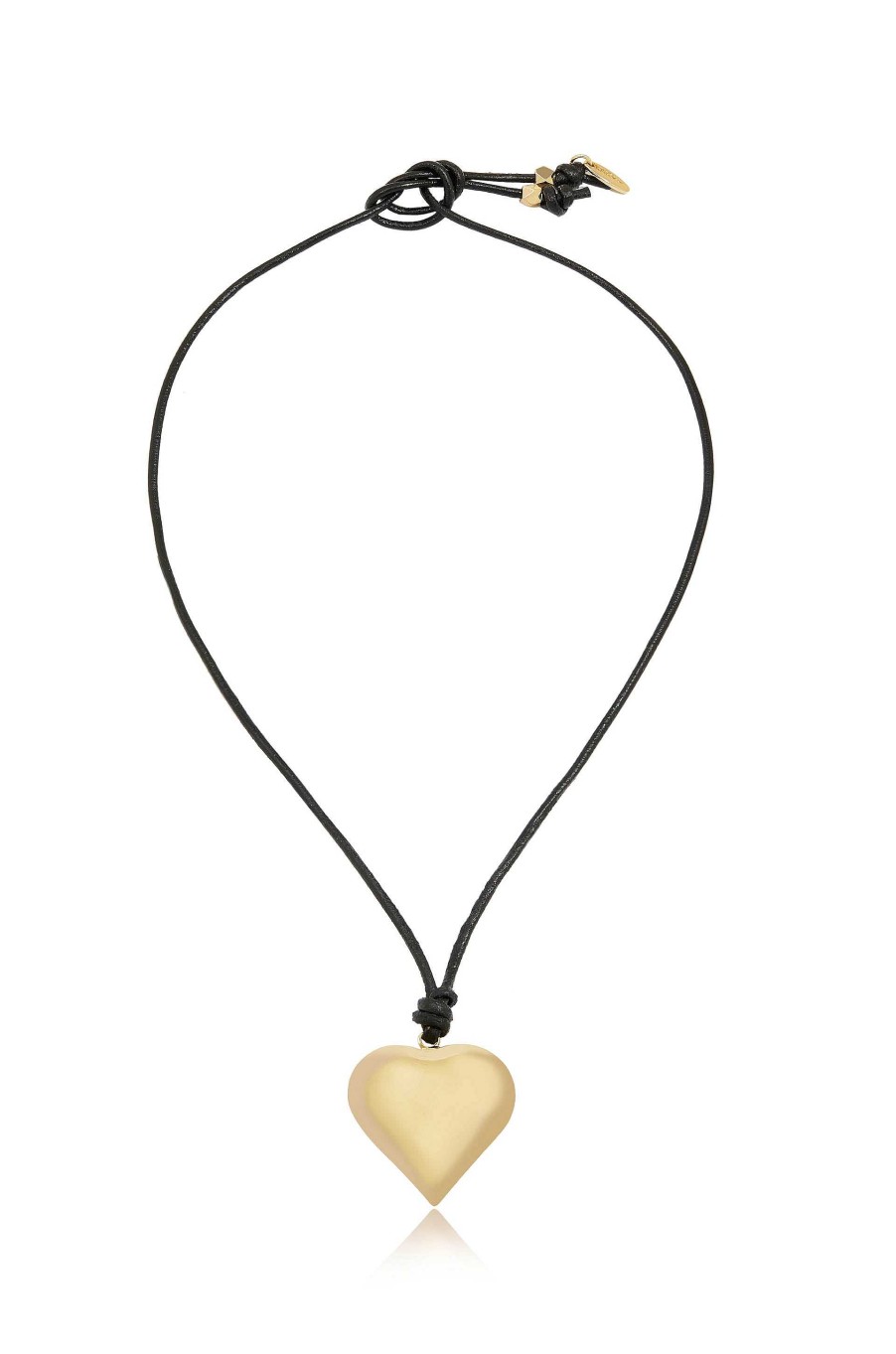 Necklaces Ettika | 18K Gold Plated Heart Pendant Adjustable Cord Necklace