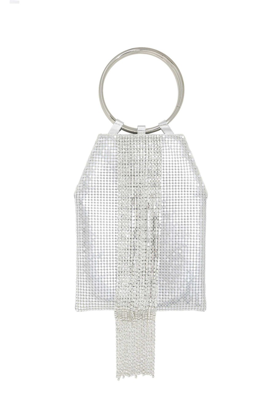 Bags & Hats Ettika | Silver Mesh Handle Bag