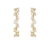 Earrings Ettika | Zig Zag Crystal Baguette Hoop Earrings