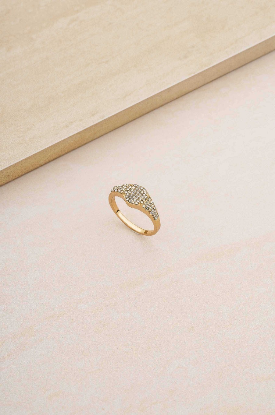 Rings Ettika | Femme Fatale Crystal 18K Gold Plated Ring