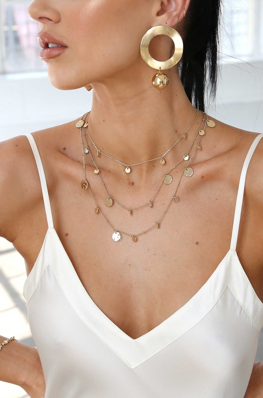 Necklaces Ettika | All In Layered Crystal Necklace Set