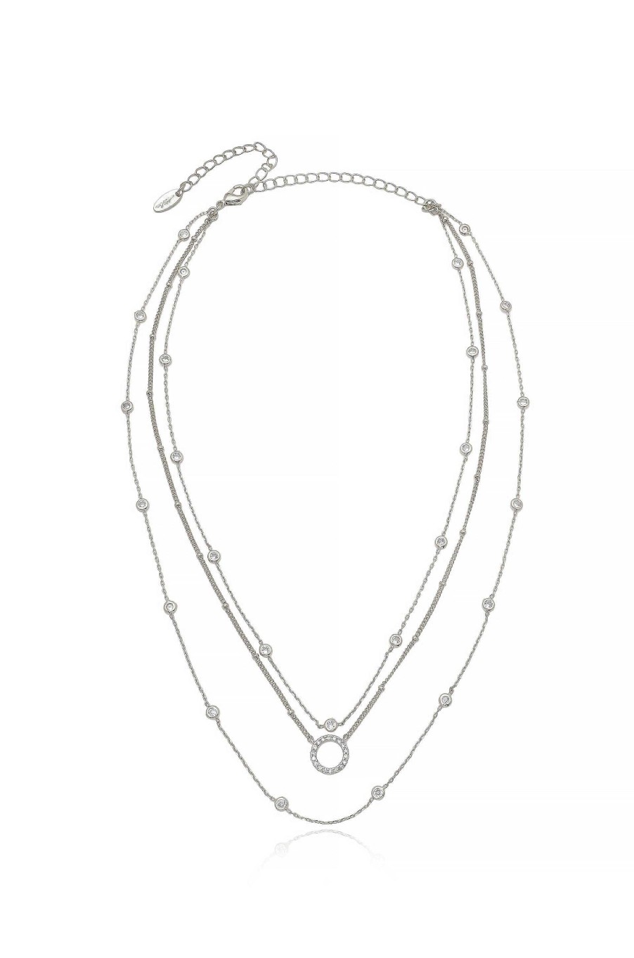 Necklaces Ettika | Monroe Crystal Strand Layered Necklace