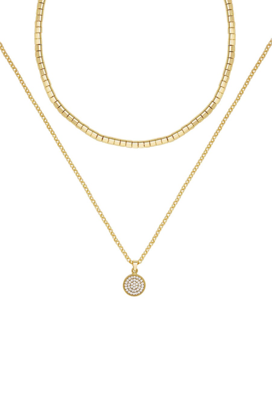 Necklaces Ettika | Mix It Up Layers 18K Gold Plated Necklace Set