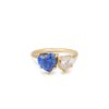 Rings Ettika | Toi Et Moi Heart And Mini Heart 18K Gold Plated Ring