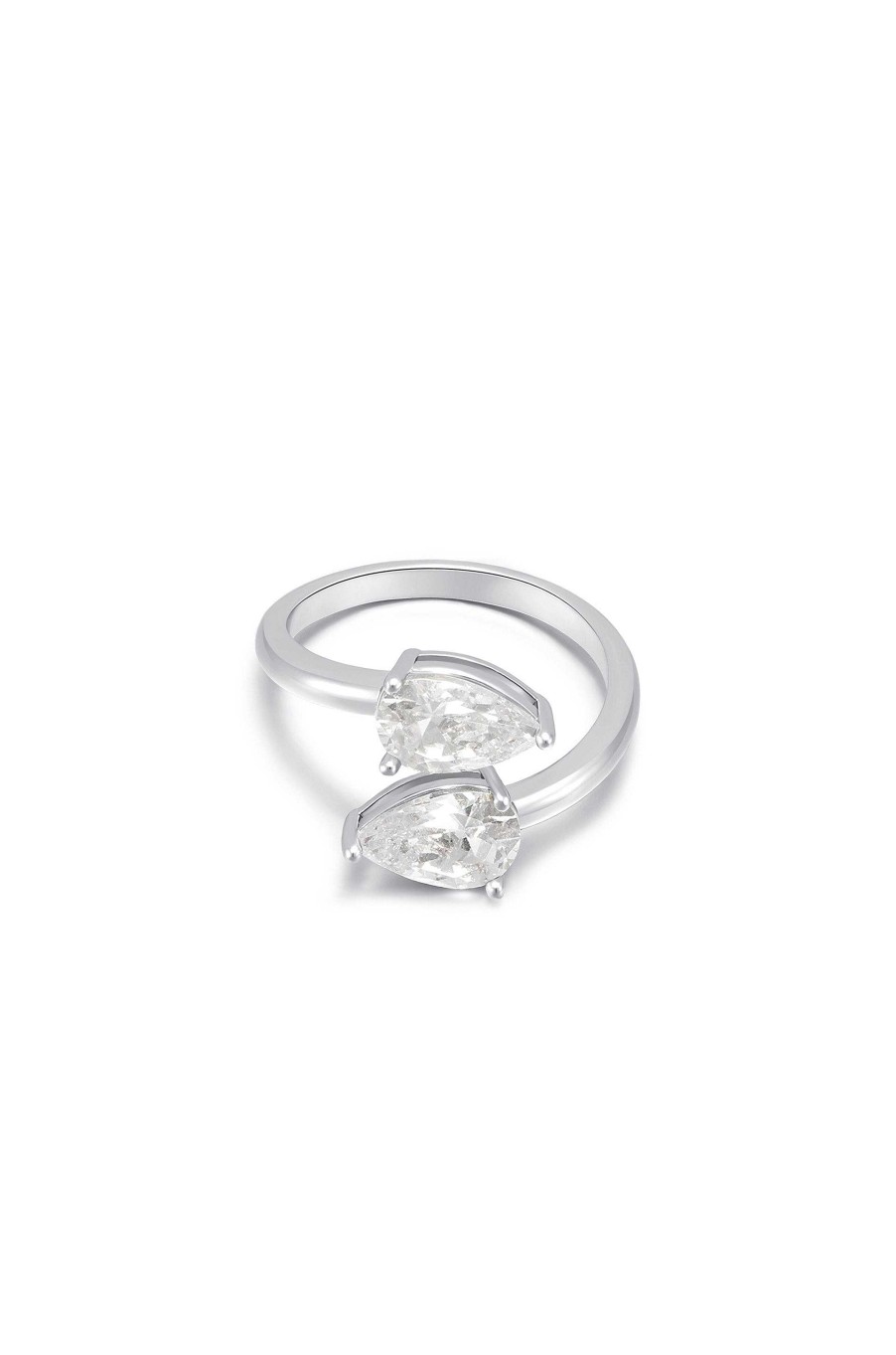 Rings Ettika | Crystal Teardrop Wrap Ring