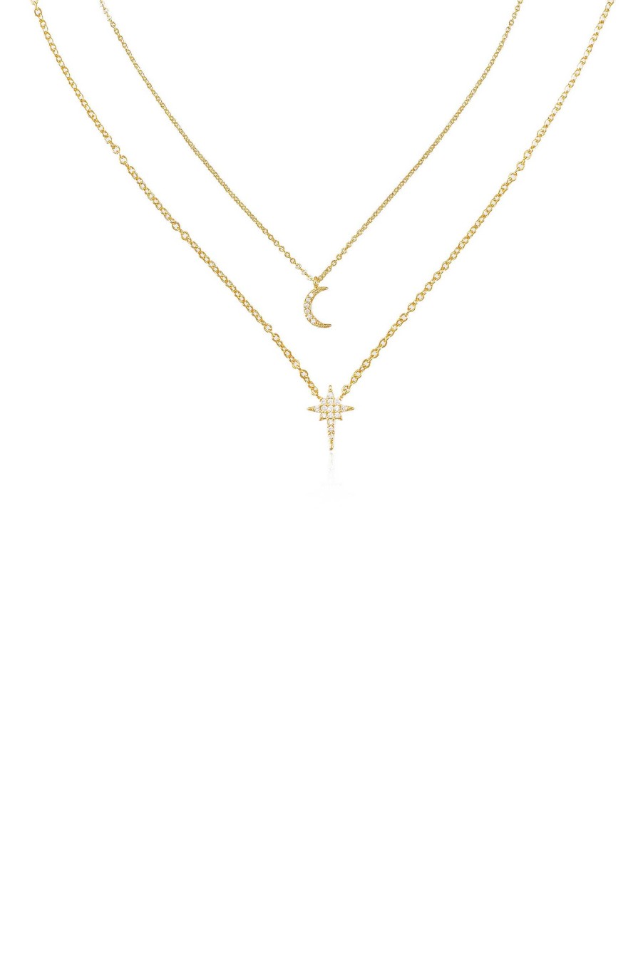 Necklaces Ettika | Celestial Crystal 18K Gold Plated Necklace Set