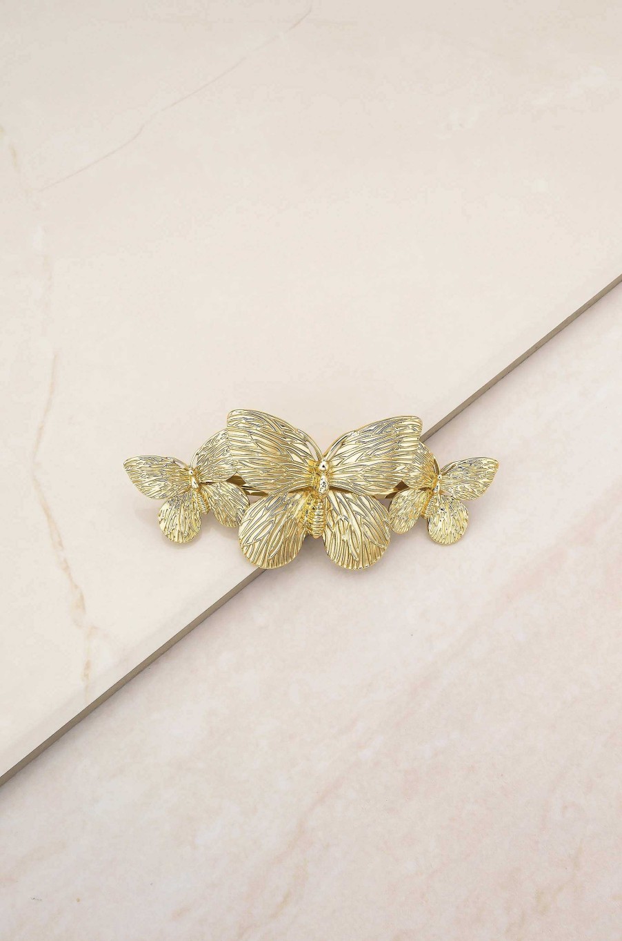 Hair Accessories Ettika | Gimme Butterflies Golden Hair Clip