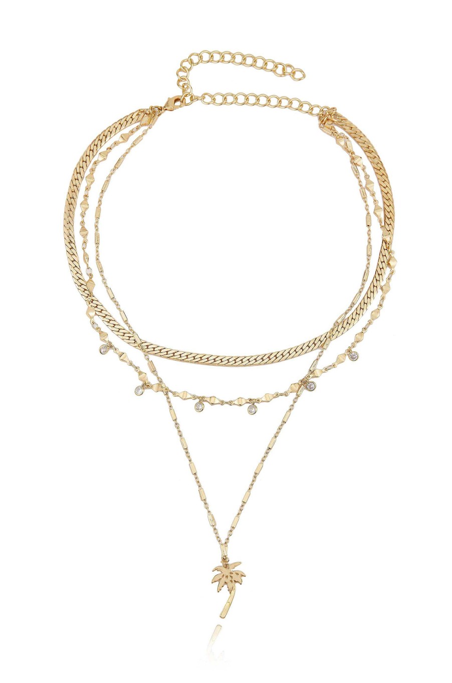 Necklaces Ettika | West Palm Layered 18K Gold Plated Necklace