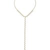 Necklaces Ettika | Deep Drop Crystal 18K Gold Plated Lariat Necklace