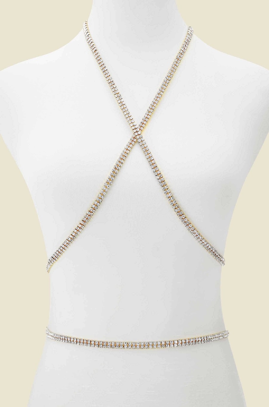 Body Chains & Belts Ettika | Wrapped Up In Crystal Body Chain