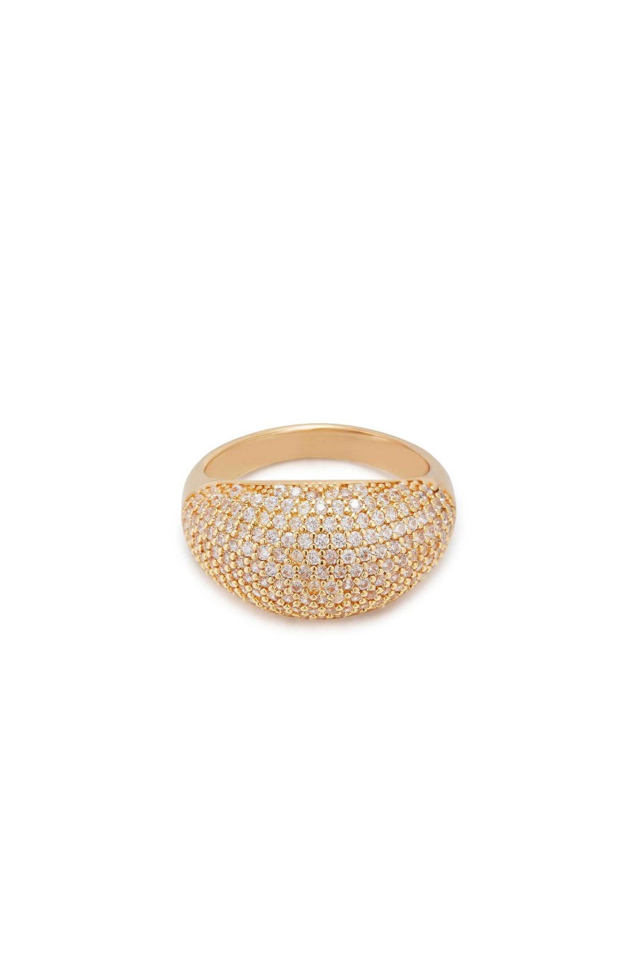 Rings Ettika | Crystal Cluster Knockout 18K Gold Plated Ring