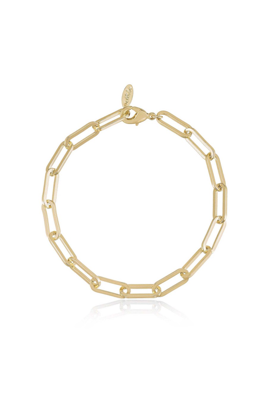 Anklets Ettika | Interlinked 18K Gold Plated Chain Anklet