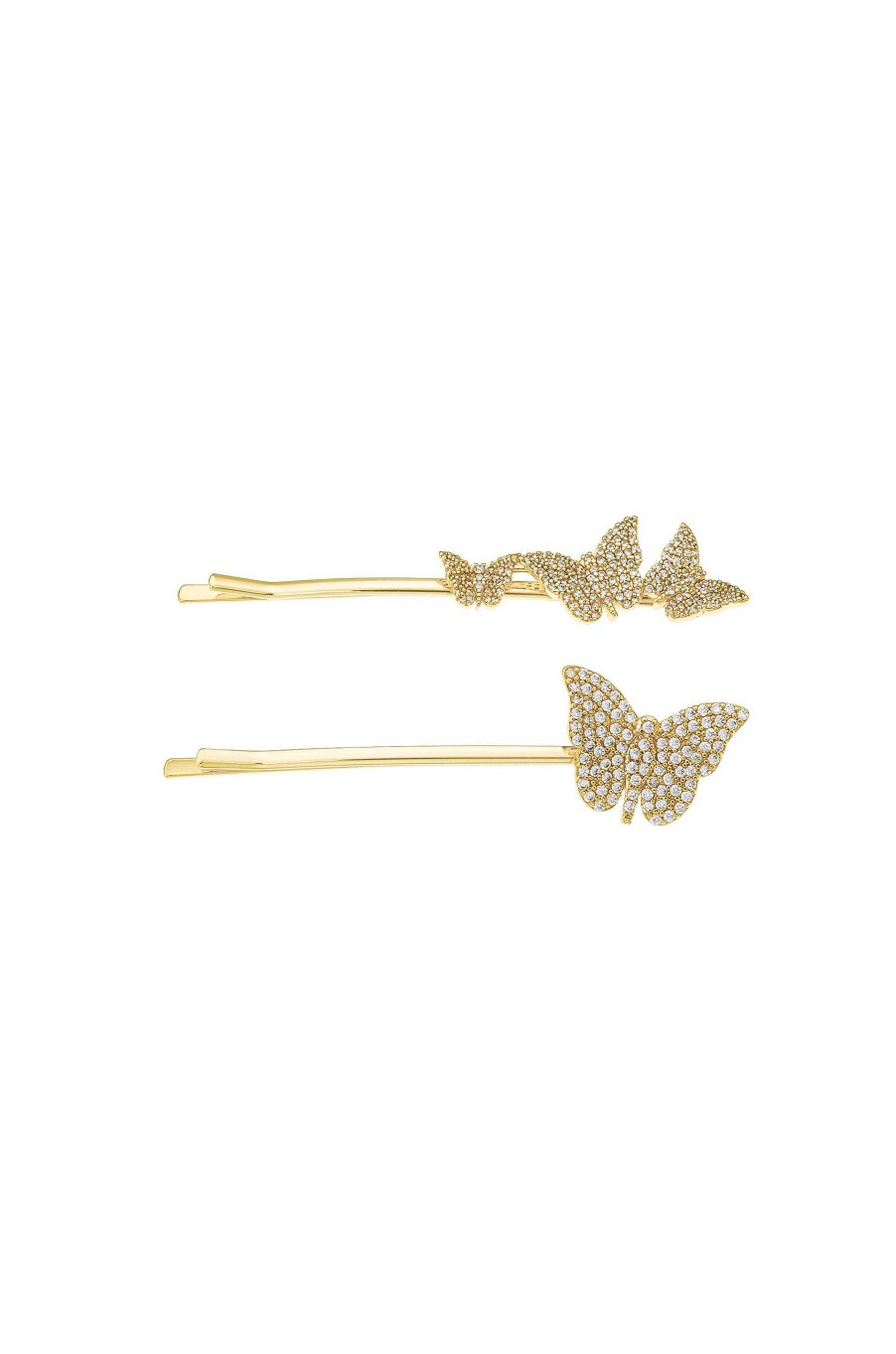 Hair Accessories Ettika | Sparkle Butterfly Hair Pin Set