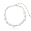 Necklaces Ettika | Tender Loving Mother Of Pearl 18K Gold Plated Necklace