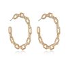 Earrings Ettika | Geometry 18K Gold Plated Hoop Earrings