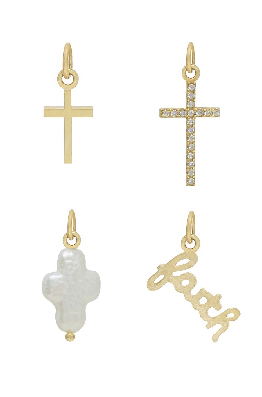 Necklaces Ettika | Gotta Have Faith 18K Gold Plated Interchangeable Charm Necklace