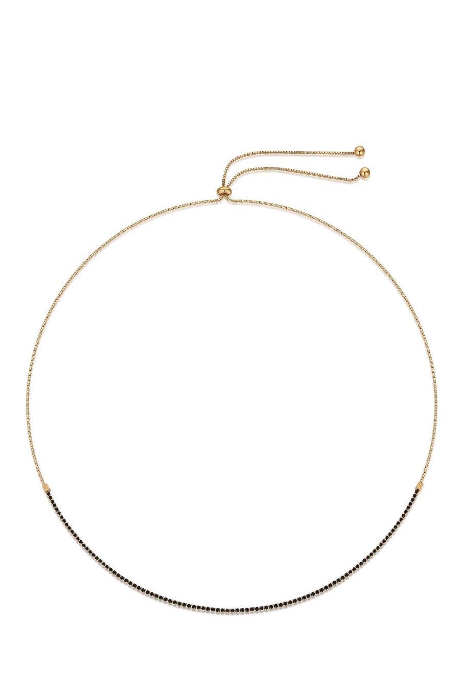 Necklaces Ettika | Adjustable Box Chain 18K Gold Plated Choker