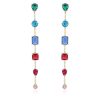 Earrings Ettika | Rainbow Crystal Candy 18K Gold Plated Drop Earrings