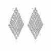 Earrings Ettika | Swinging Crystal & Silver Plated Earrings