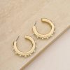 Earrings Ettika | Celeste 18K Gold Plated Hoops