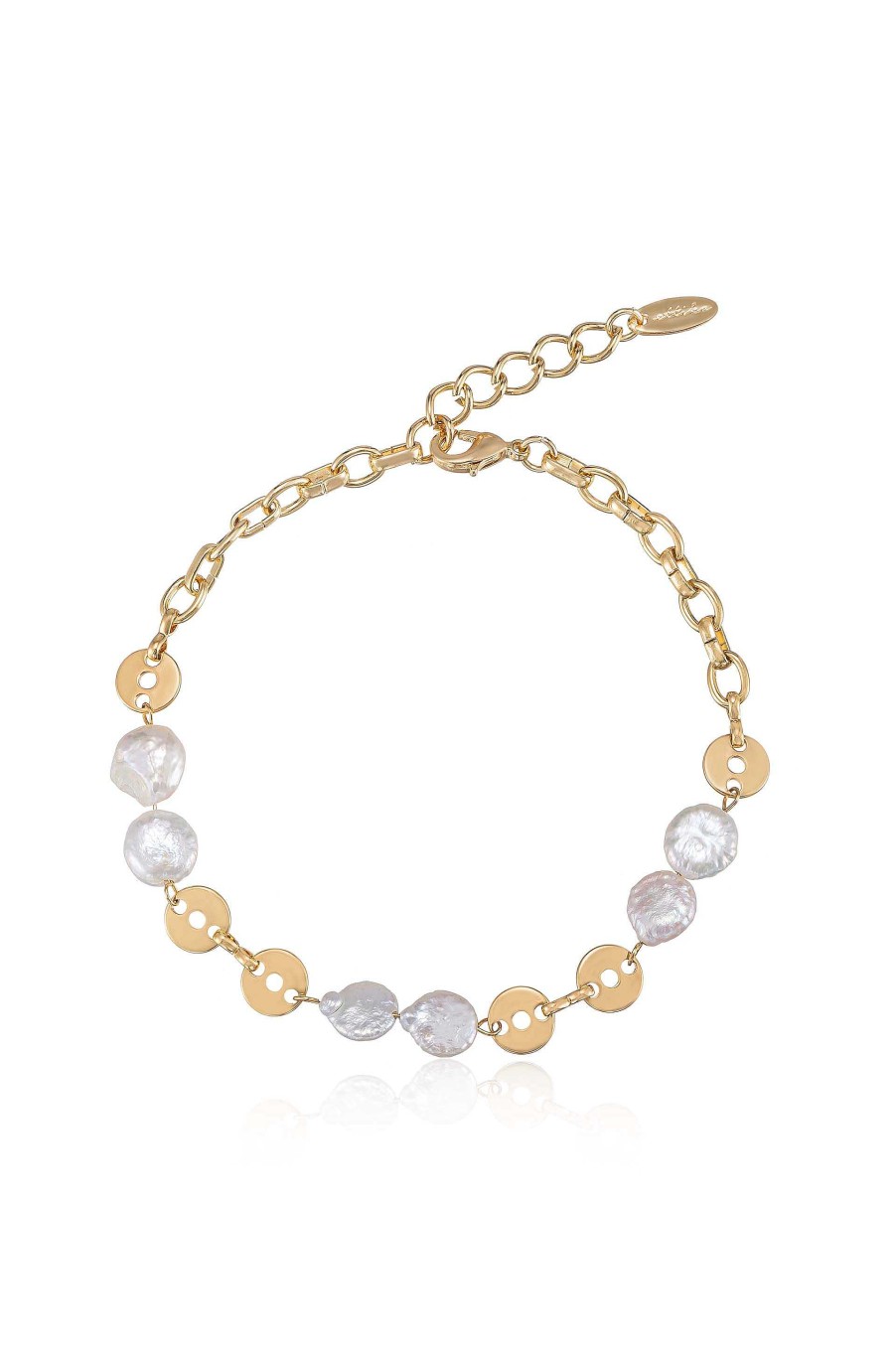 Anklets Ettika | Legacy Pearl 18K Gold Plated Anklet