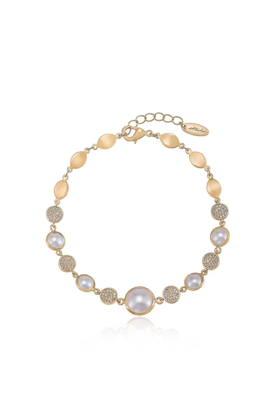 Anklets Ettika | Pearl Globe Trotter 18K Gold Plated Anklet