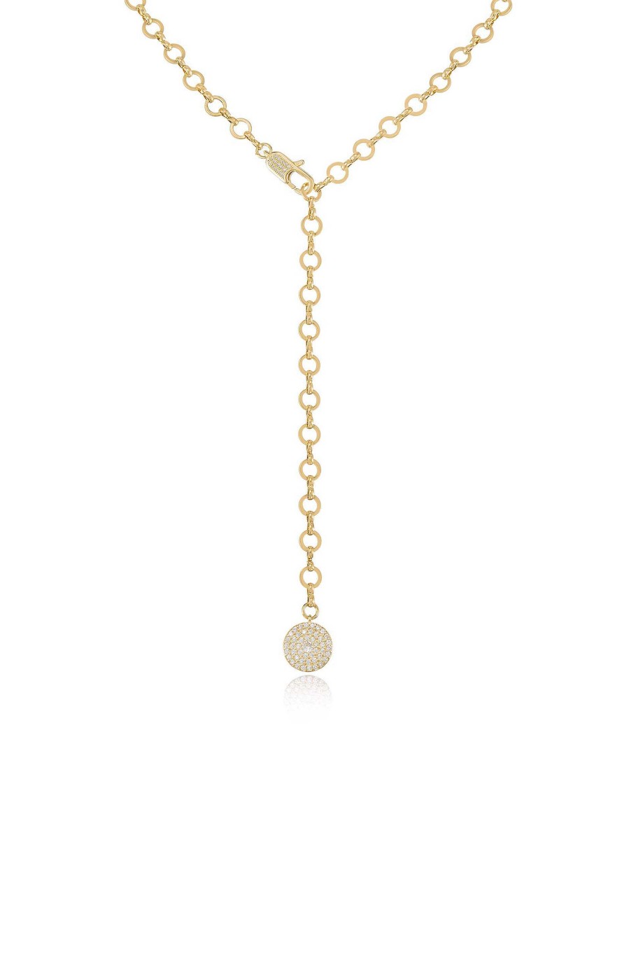 Necklaces Ettika | Circle Chain Adjustable 18K Gold Plated Lariat Necklace