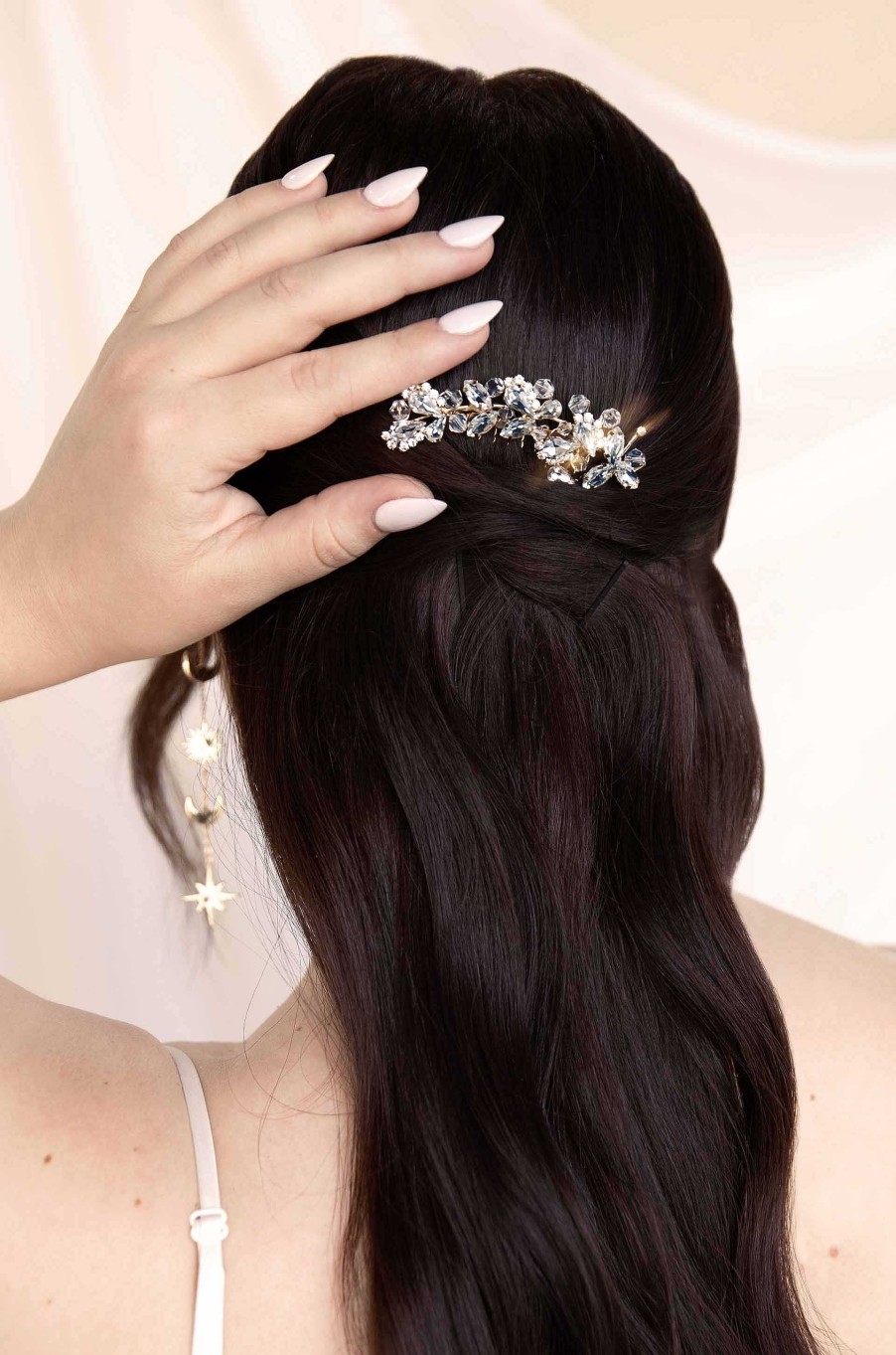 Hair Accessories Ettika | Ethereal Pearl Leaf Hair Comb