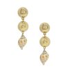 Earrings Ettika | Conch Shell 18K Gold Plated Drop Earrings