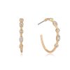 Earrings Ettika | Crystal Queen 18K Gold Plated Hoop Earrings