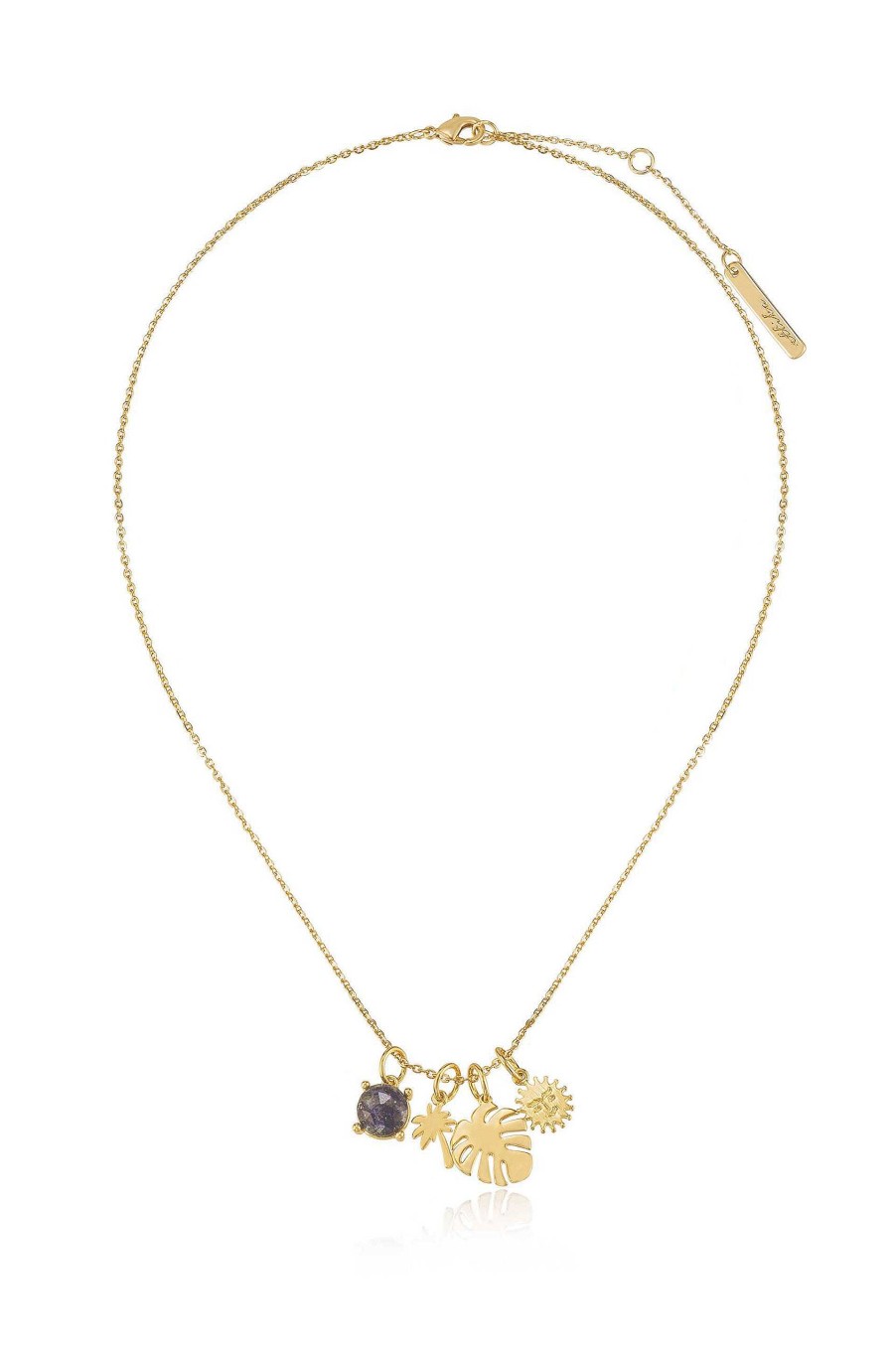 Necklaces Ettika | Tropical Getaway 18K Gold Plated Interchangeable Charm Necklace