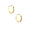 Earrings Ettika | Small Darling Crystal 18K Gold Plated Hoops