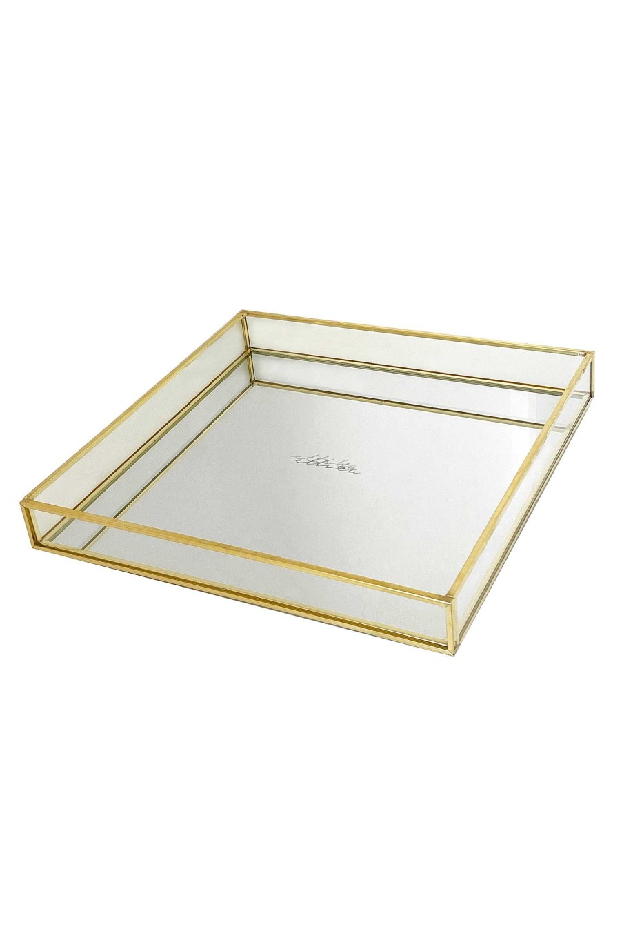 Jewelry Boxes & Trays Ettika | Large Square Mirror Bottom Jewelry And Display Tray