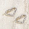 Hair Accessories Ettika | Aphrodite Heart Crystal Barrette Set