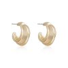 Earrings Ettika | Simple Crescent 18K Gold Plated Earrings